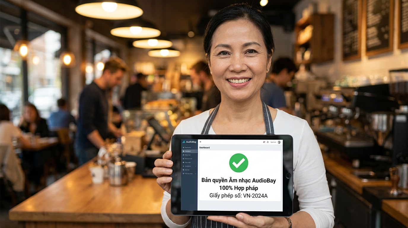 tu van giai phap nhac nen ro quyen su dung tu audiobay tranh bi phat