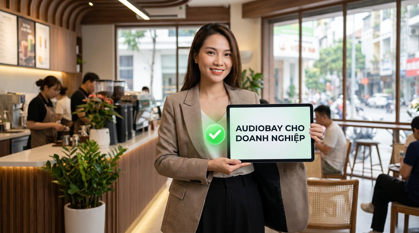 AudioBay cho doanh nghiệp có phù hợp với quán cà phê nhà hàng khách sạn không