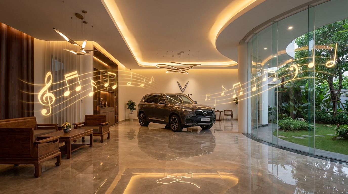 nhạc nền cho showroom cửa hàng và trung tâm thương mại tăng doanh thu