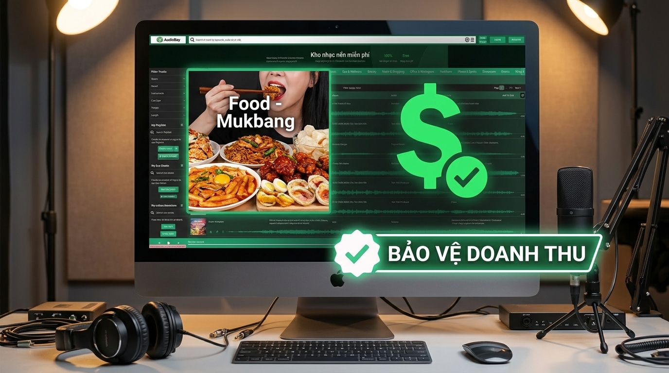 tải kho nhạc nền cho vlog không bản quyền an toàn từ audiobay