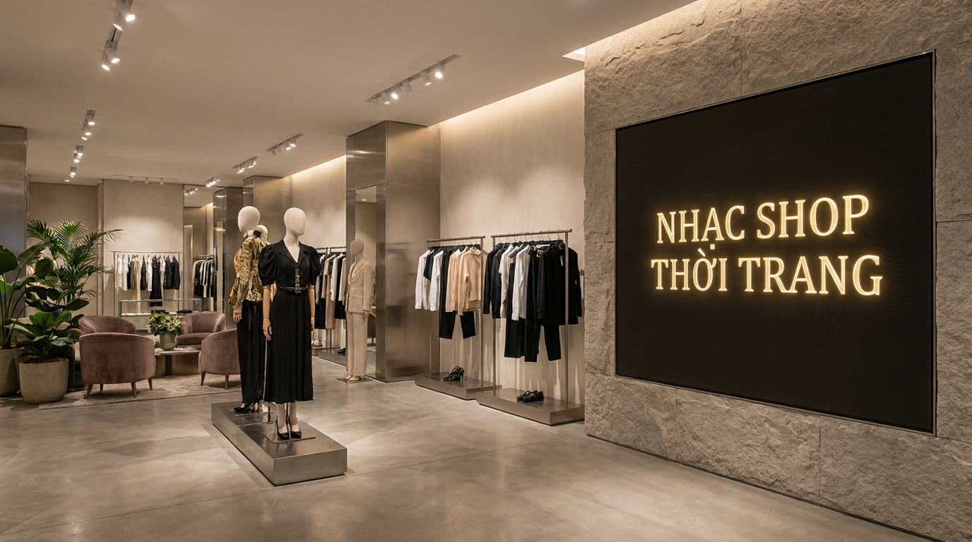 nhạc nền cho cửa hàng thời trang phụ kiện tạo không khí mua sắm