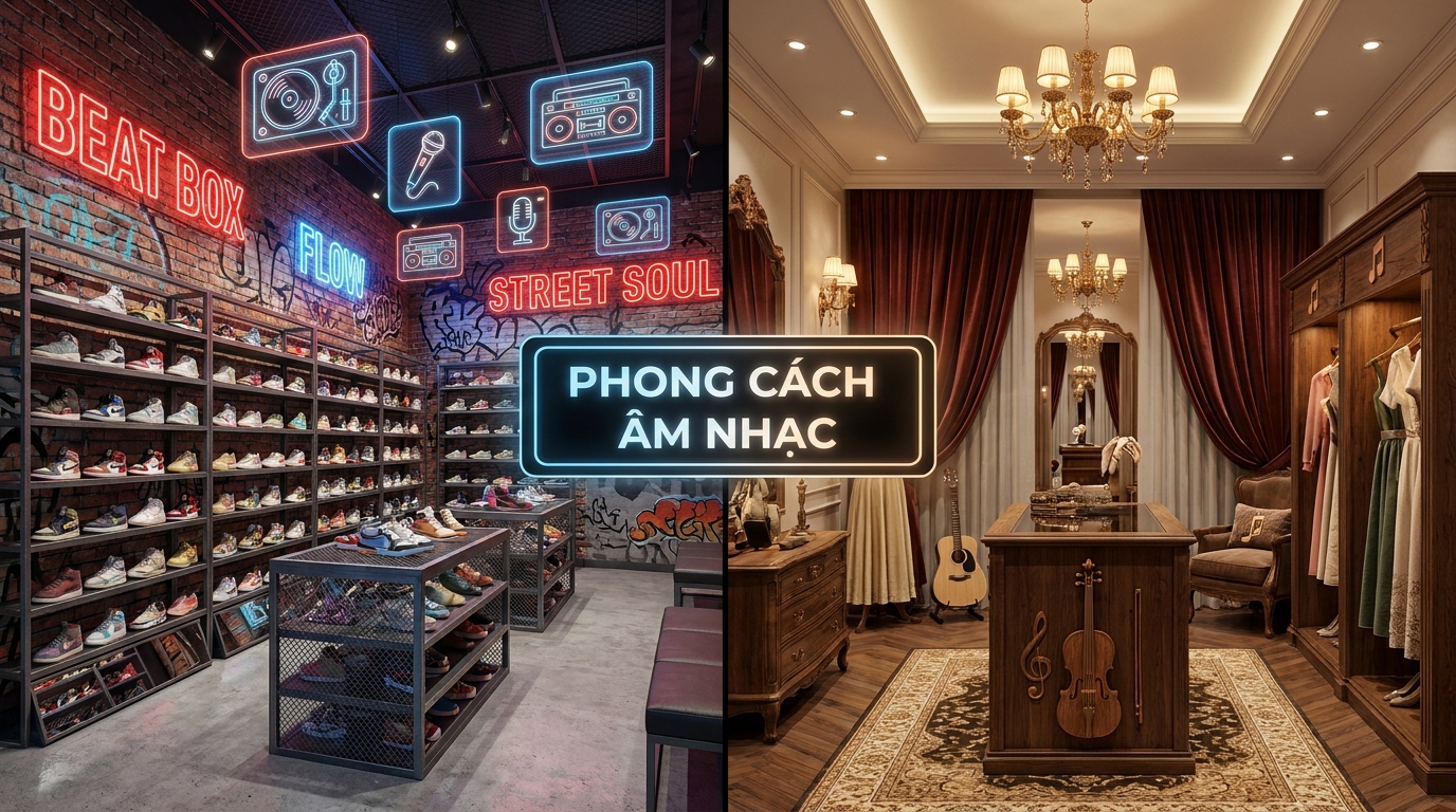 cách chọn nhạc nền cho shop thời trang streetwear và vintage