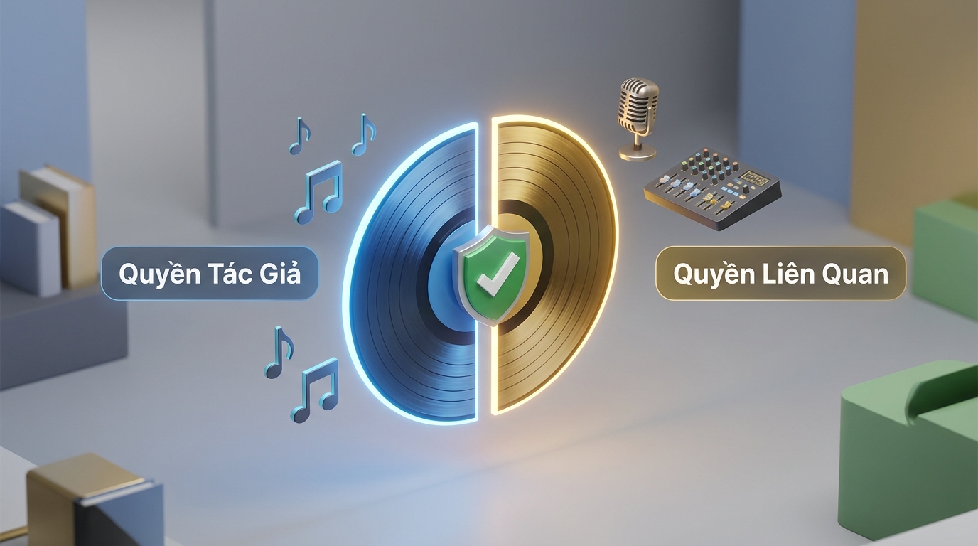 kiểm tra quyền tác giả và quyền liên quan khi mua bản quyền nhạc nền