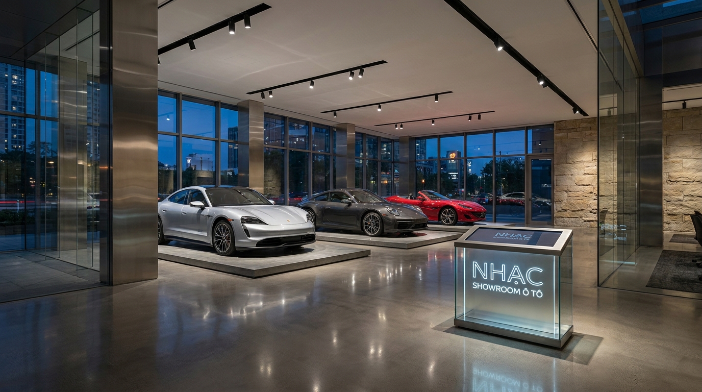 nhạc nền cho showroom ô tô sang trọng đẳng cấp