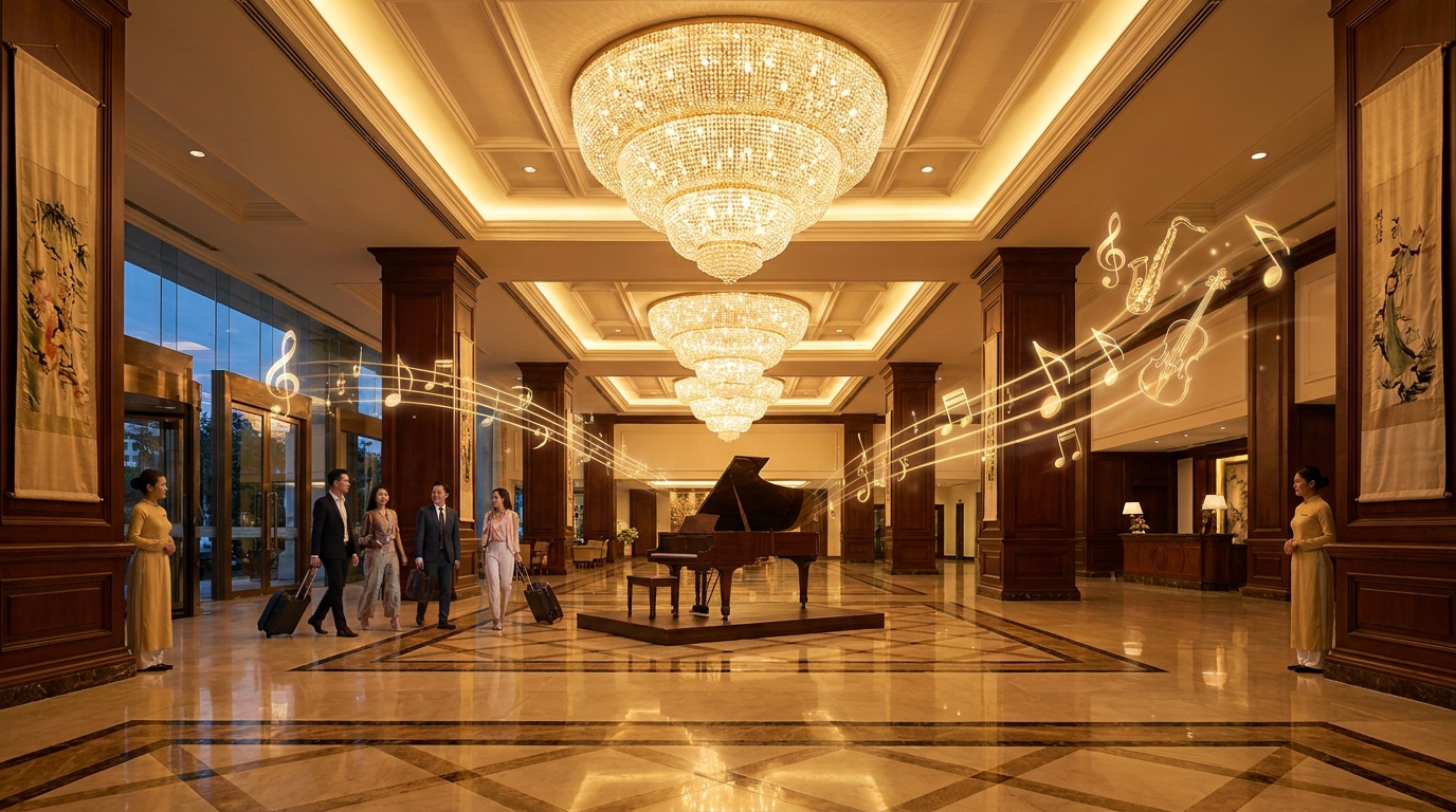 nhạc nền cho khách sạn resort tạo cảm giác sang trọng và thư giãn
