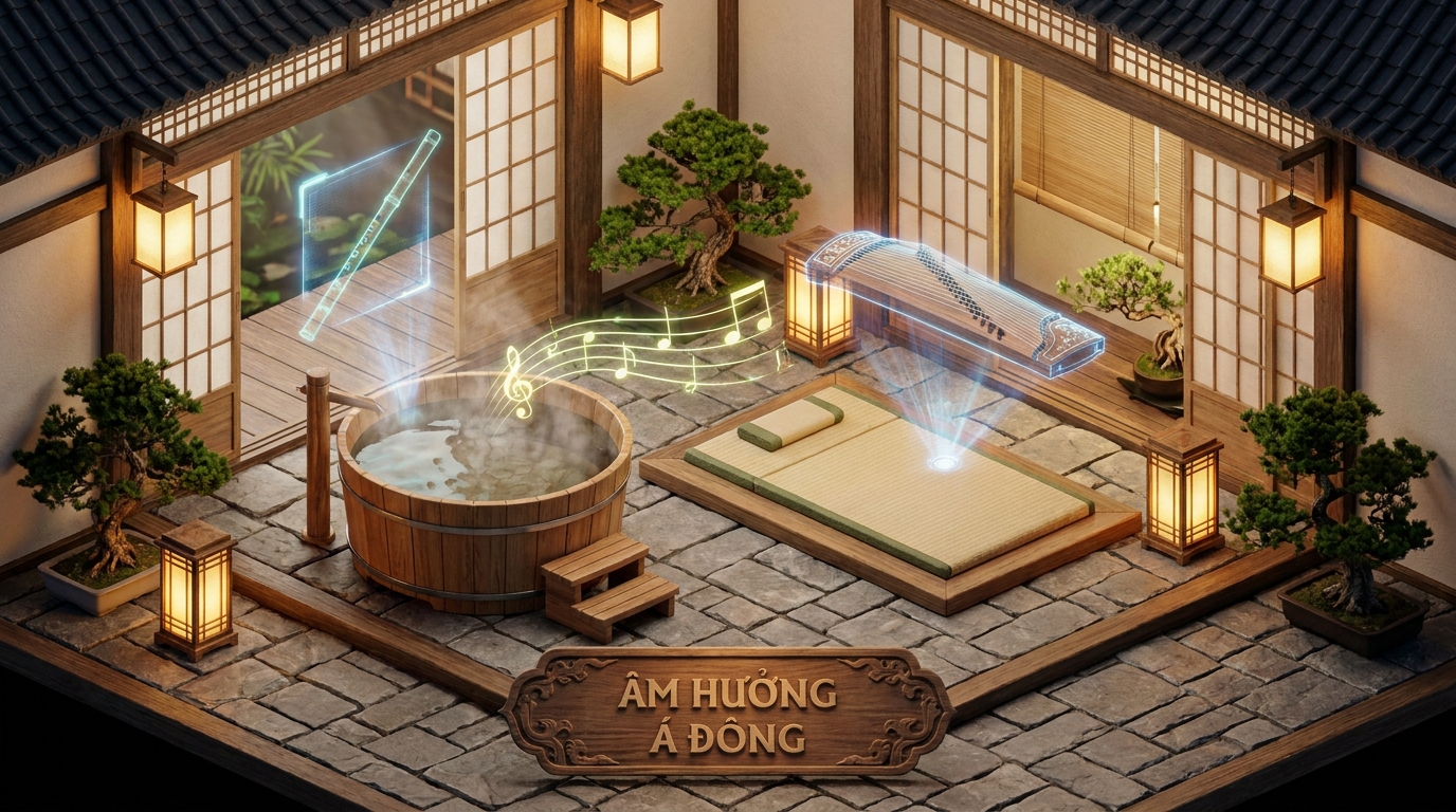 chọn nhạc thiền và nhạc dân gian á đông cho trung tâm massage