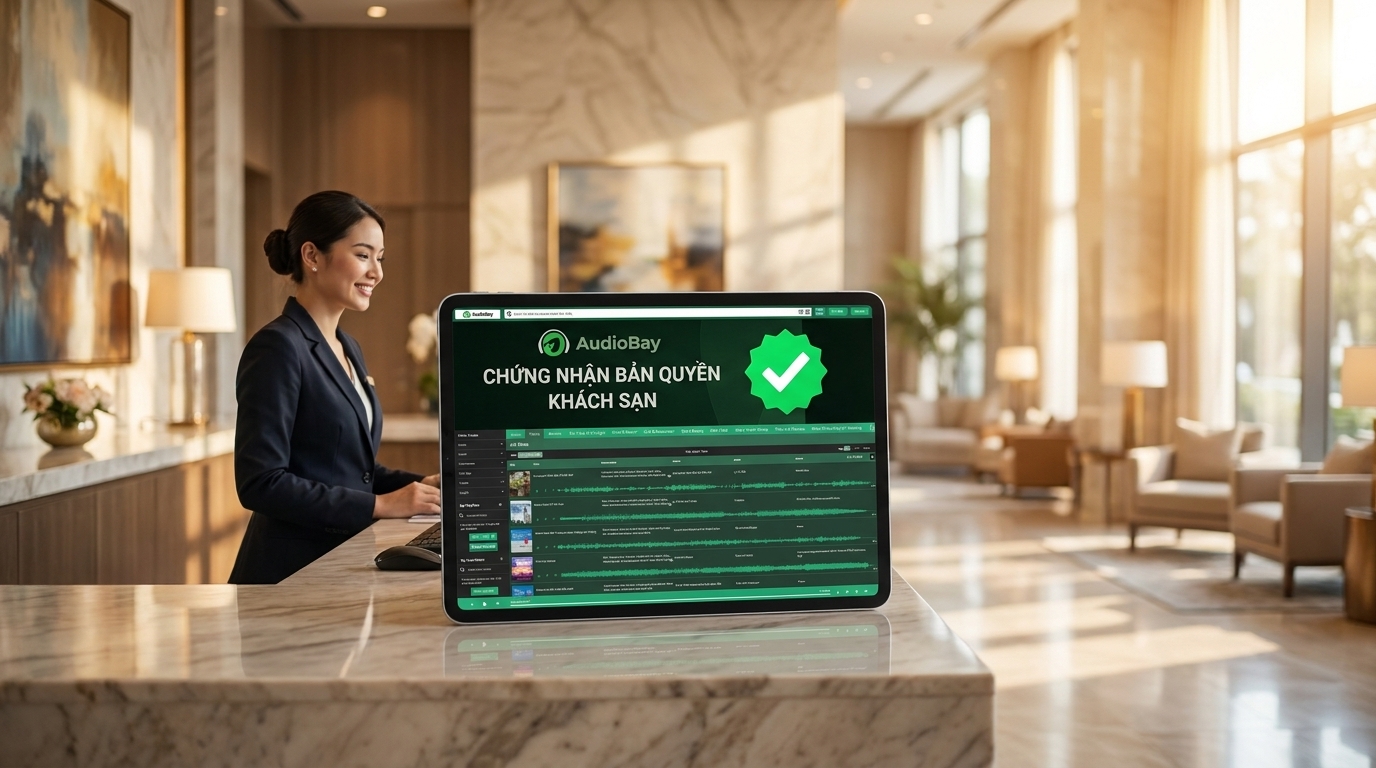 giải pháp nhạc nền sảnh khách sạn bản quyền trọn gói từ audiobay
