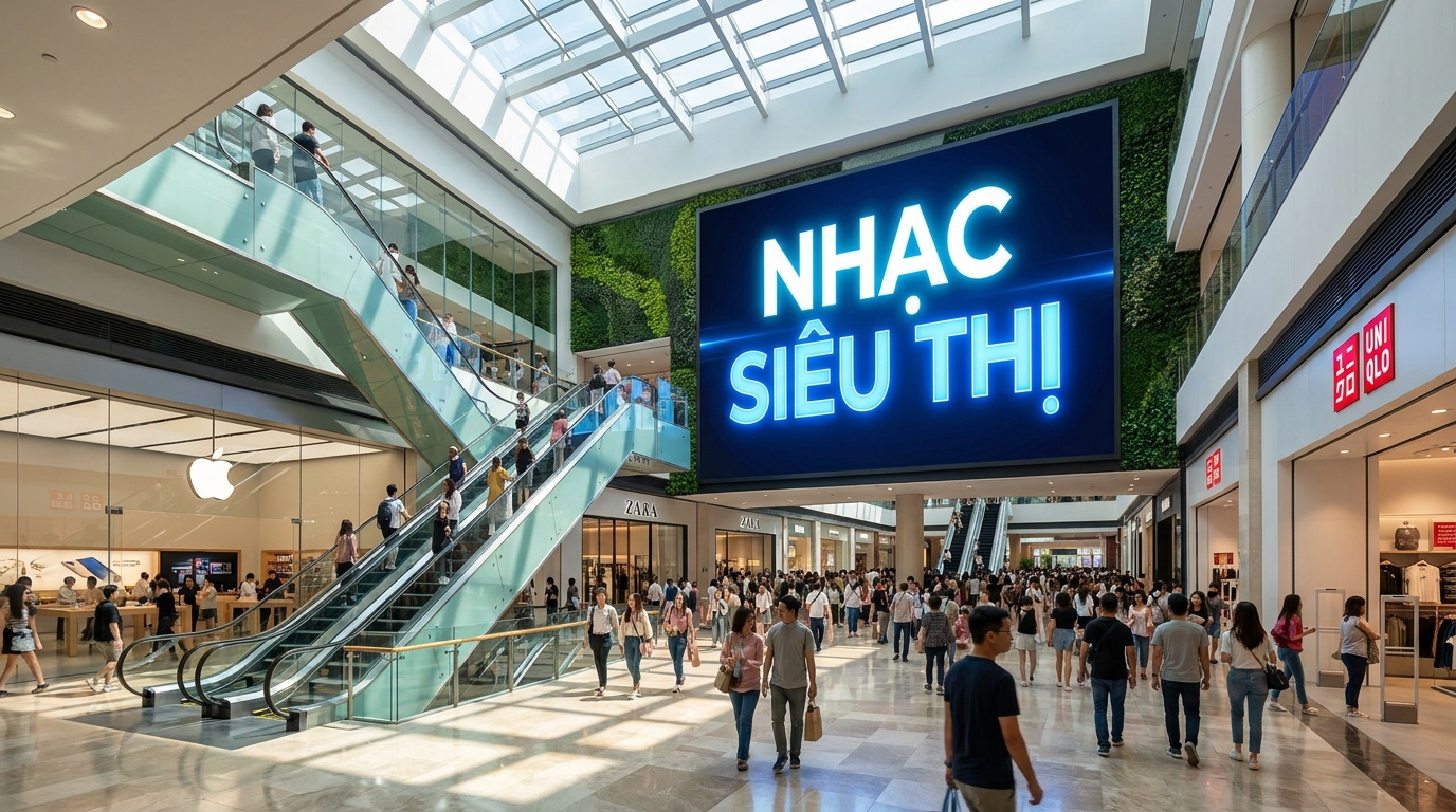 giải pháp nhạc nền trung tâm thương mại siêu thị quản lý tập trung