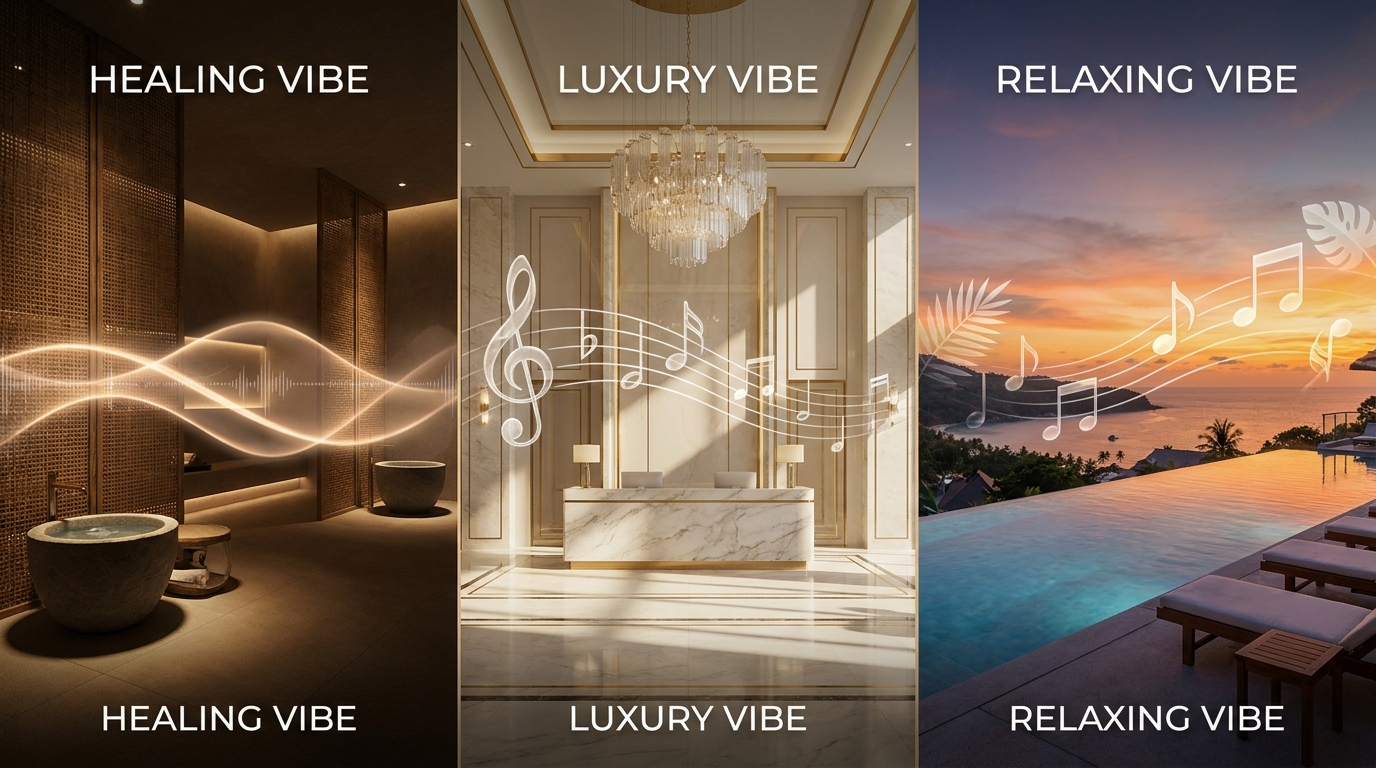 cách chọn nhạc nền cho sảnh khách sạn khu vực spa và nhà hàng